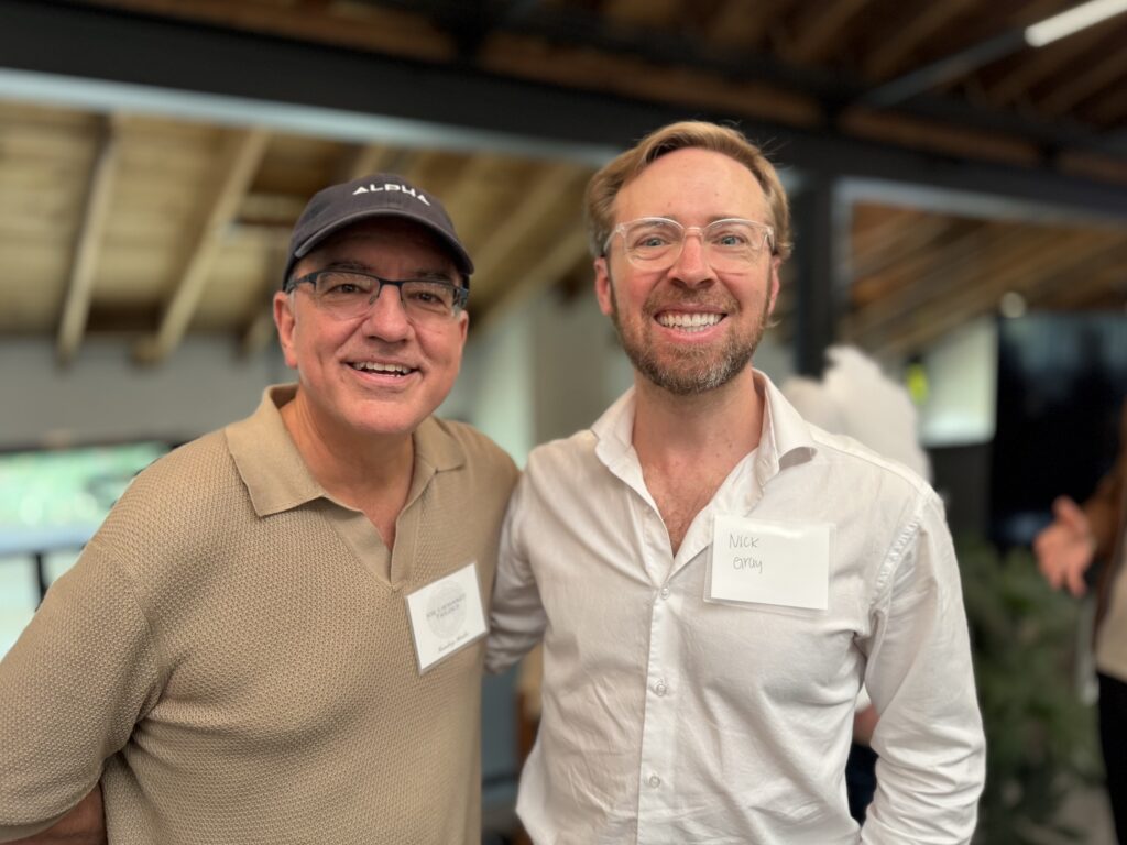 Joe Liemandt (a billionaire) and me (not a billionaire)